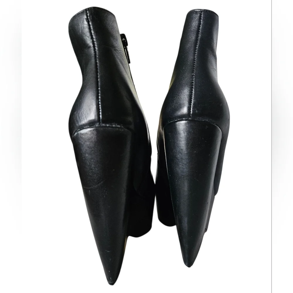 Aldo Frisean 97 Black Wedge Ankle Boots Booties Platform sz.7